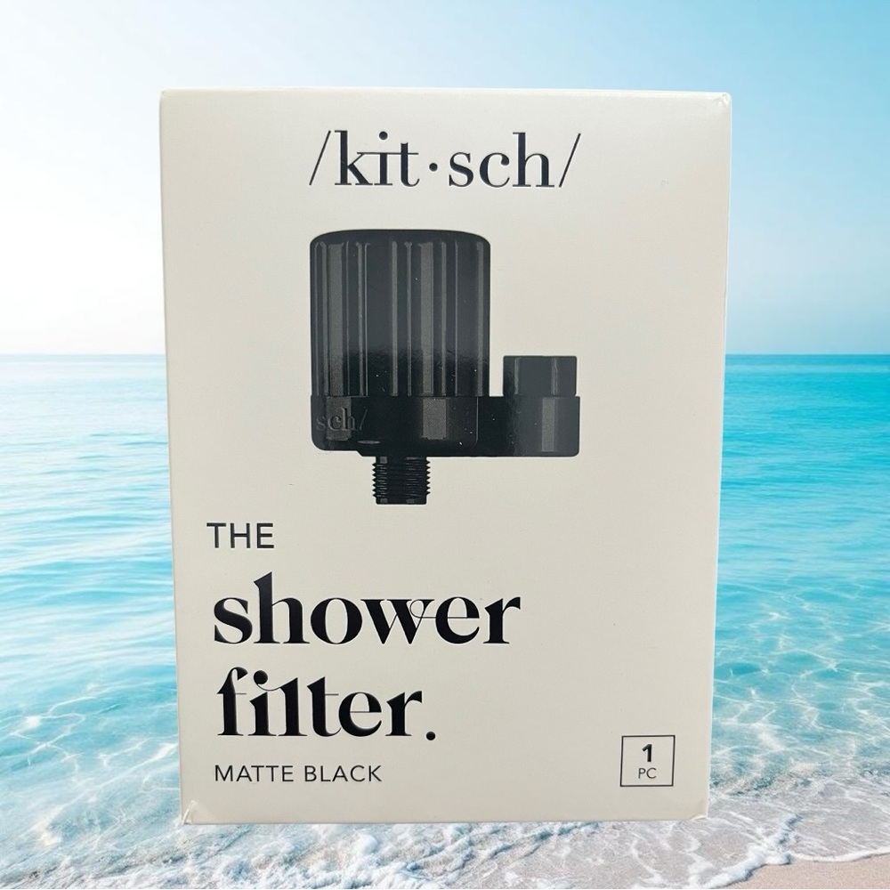 Kitsch Black Shower Filter NIB NEW